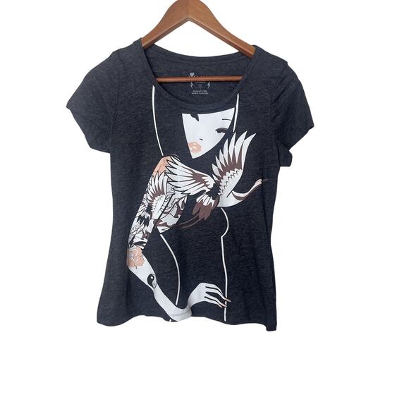 Tokidoki Graphic Print T Shirt Size Medium Gray - Picture 1 of 5